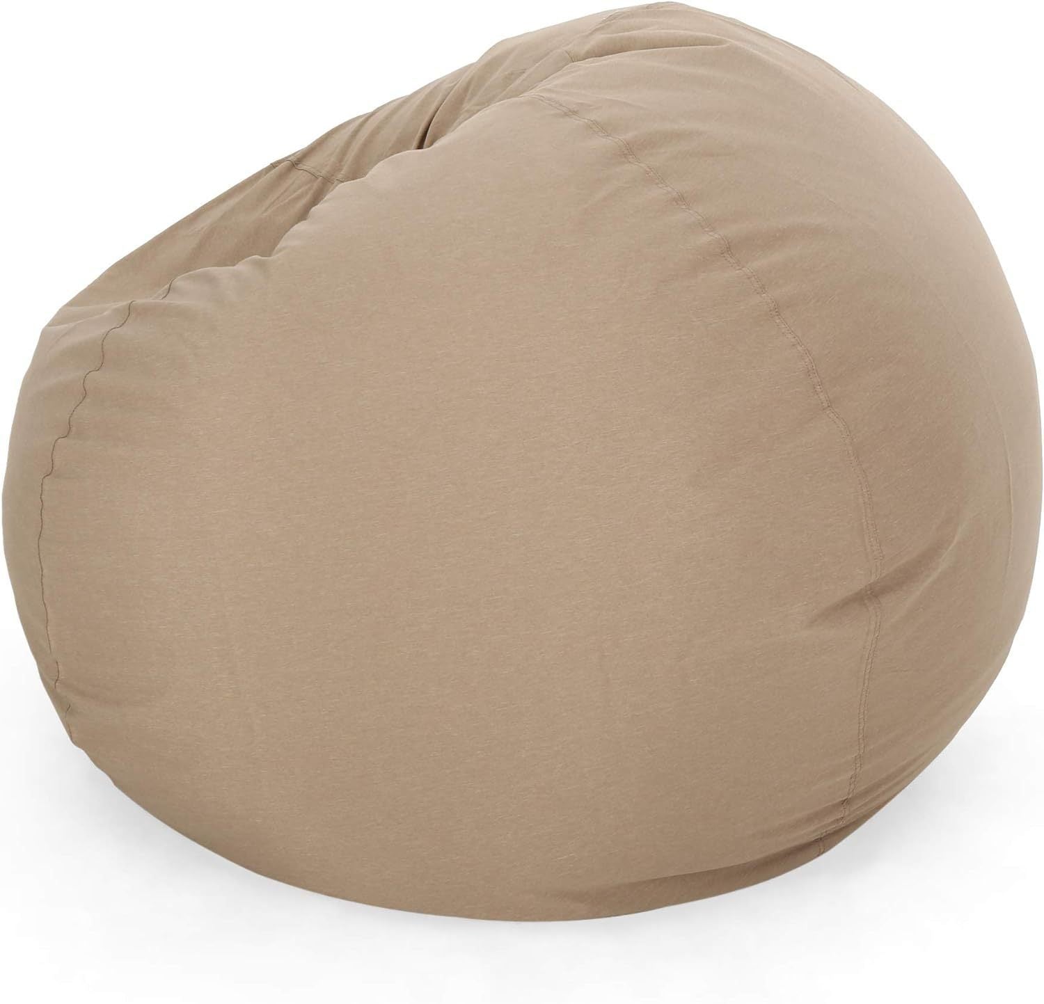 5 - Foot Comfortable High - Density Shredded Foam Bean Bag Chair with Removable Microsuede Cover, Tuscany - Tuesday Morning - Beanbags