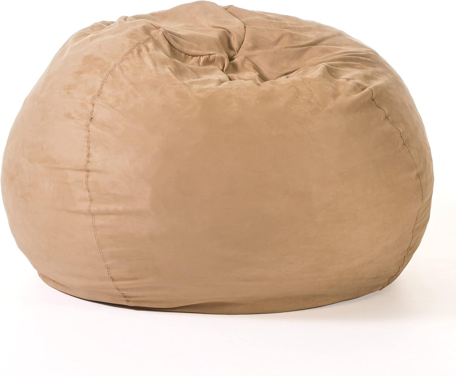 5 - Foot Comfortable High - Density Shredded Foam Bean Bag Chair with Removable Microsuede CoverTuscany - Tuesday Morning - Beanbags