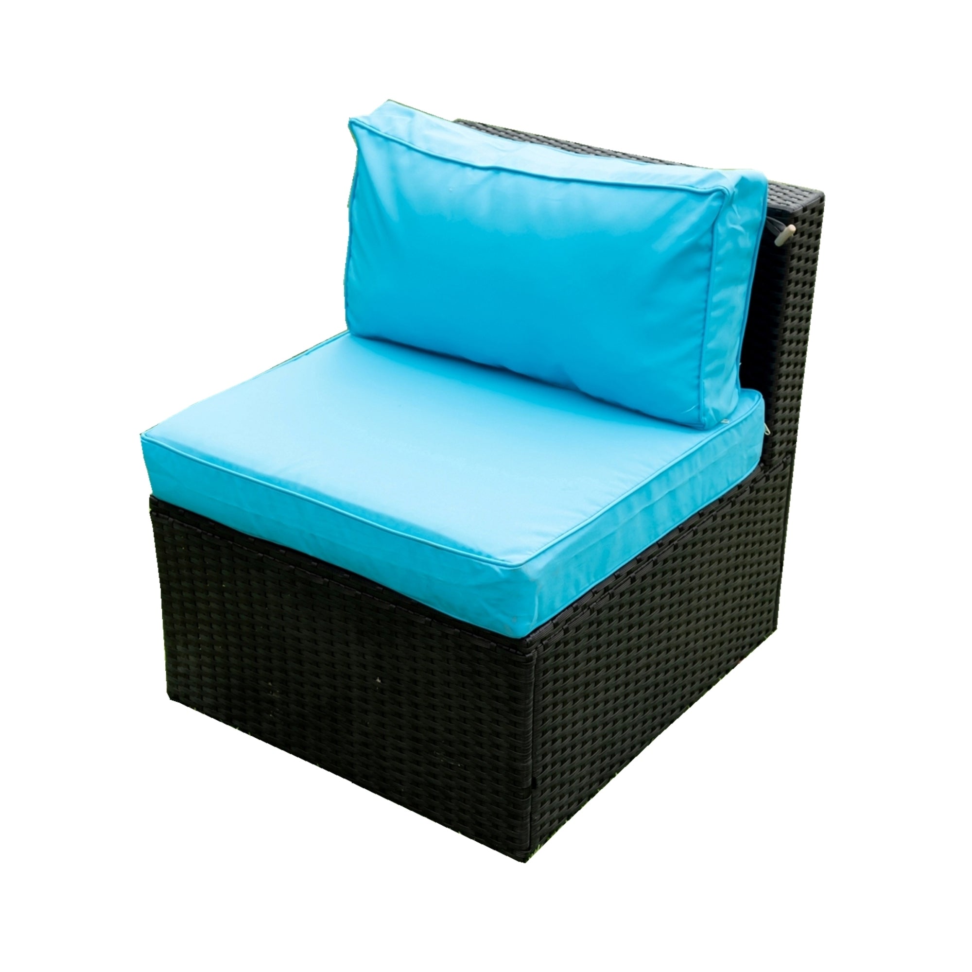 5 Pieces PE Rattan sectional Outdoor Furniture Cushioned U Sofa set with 2 Pillow - Tuesday Morning - Outdoor Furniture Sets