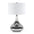 Timeless Glass Table Lamp with Elegant White Drum Shade