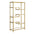 Metal and Glass Seven Tier Etagere Bookcase