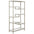 Metal and Glass Seven Tier Etagere Bookcase