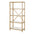 Metal and Glass Five Tier Etagere Bookcase