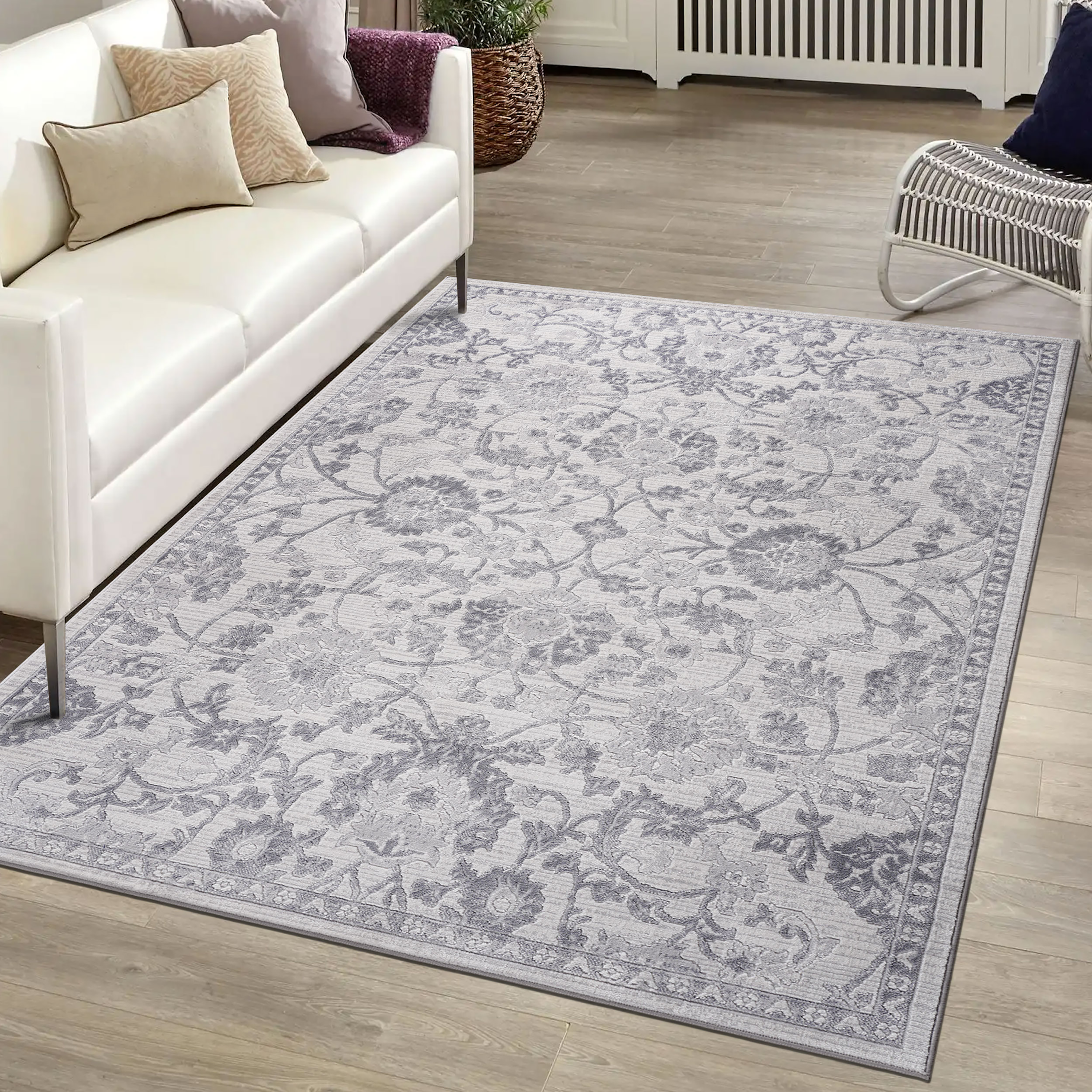 NAAR MARFI Collection Oriental Non-Shedding and Stain Resistant Area Rug