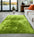 Lime Green Shag Hand Tufted Area Rug