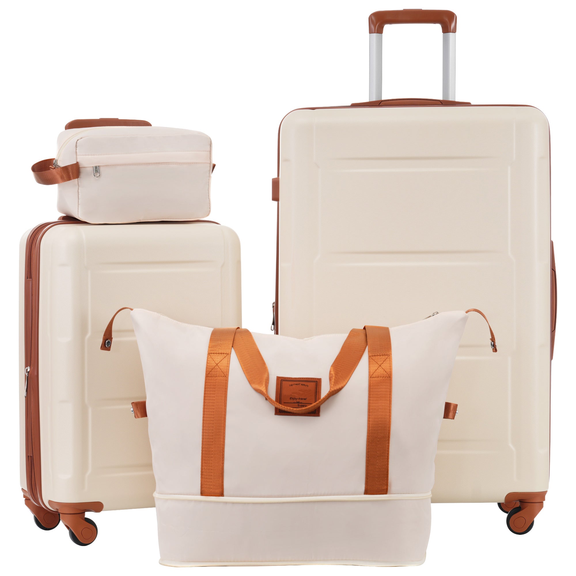 2 Piece Luggage Set with Bags Expanable Spinner Wheels ABS Lightweight Suitcase with TSA Lock