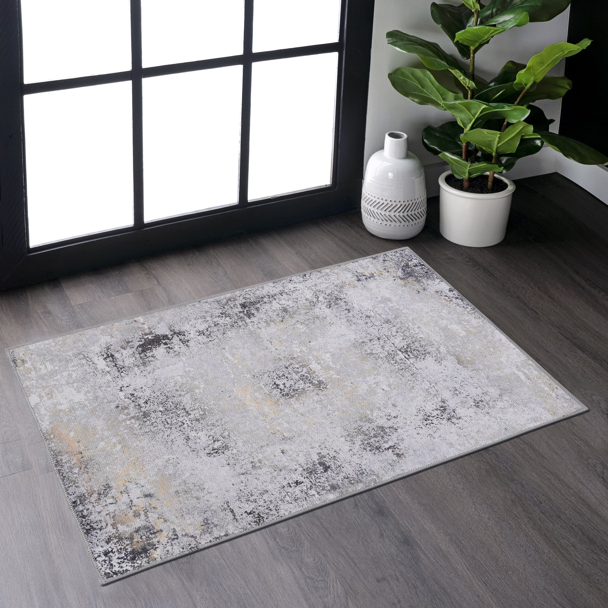 Naar Washable Area Rugs, Low-Pile, Non-Slip, Non-Shedding, Foldable, Kid & Pet Friendly