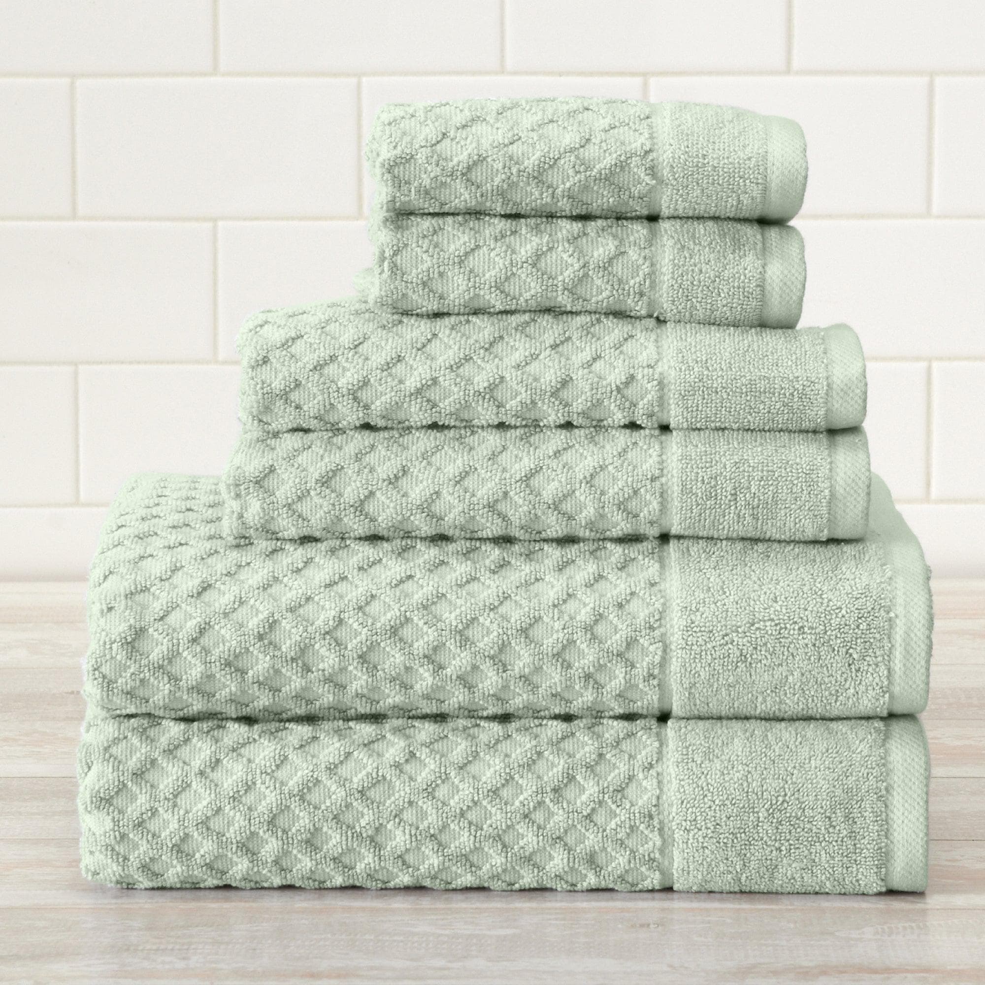 6 - Piece Cotton Bath Towel Set - Grayson Collection (8 Colors Available) - Tuesday Morning - Bath Towels