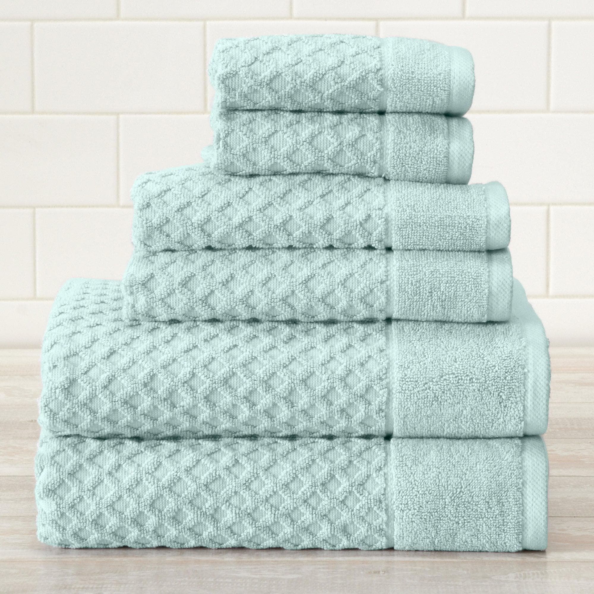 6 - Piece Cotton Bath Towel Set - Grayson Collection (8 Colors Available) - Tuesday Morning - Bath Towels