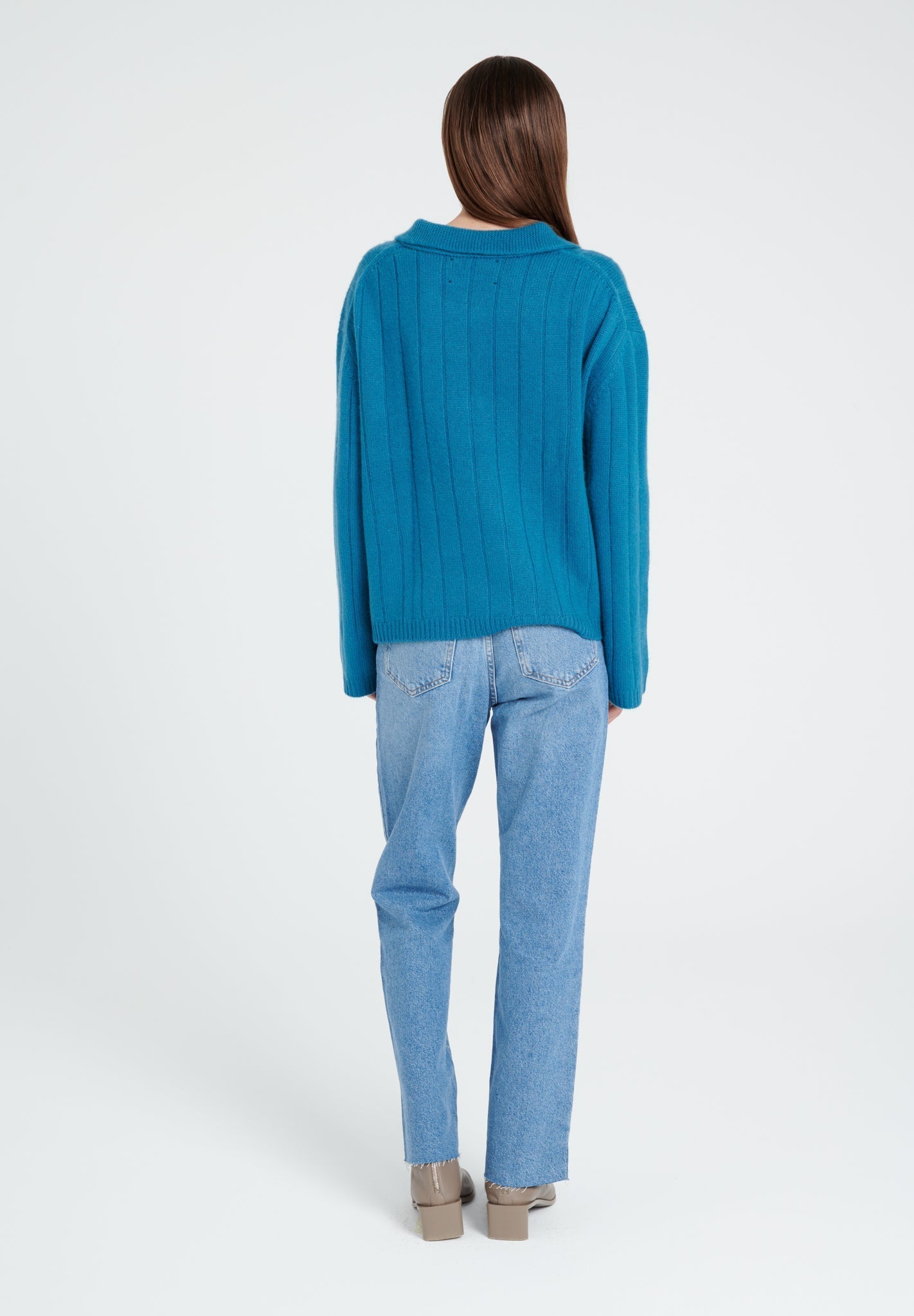 6 - thread cashmere claudine - neck sweater royal blue - Tuesday Morning - Sweaters & Hoodies