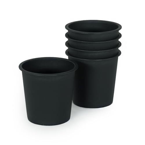 6.3 Round Nursery Plant Pot - Garden Plastic Pots with Drainage (5 - Pack) - Tuesday Morning - Pots & Planters