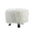 Dase white faux fur stool