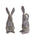 Long Ear Stone Rabbit Garden Statue (Set of 2)