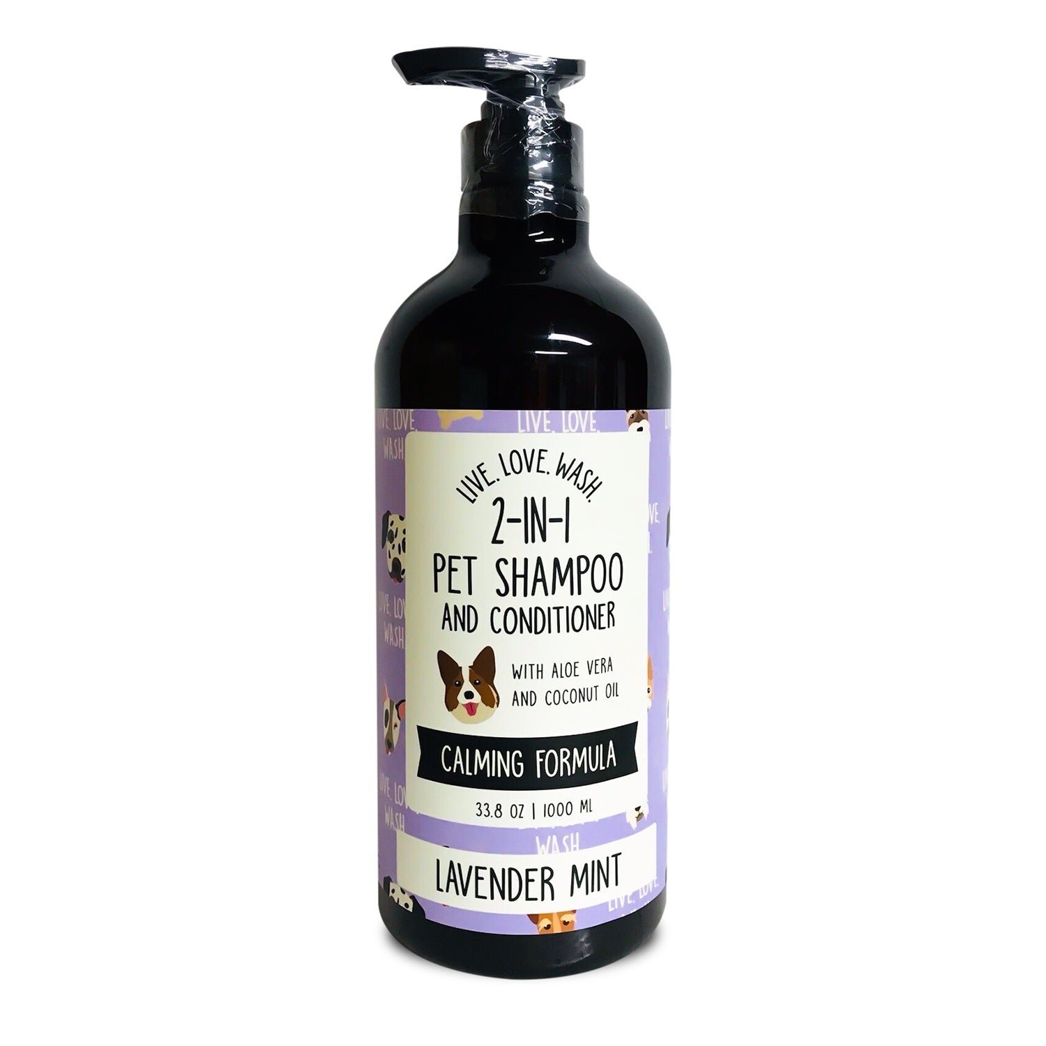 Precious Tails Live. Love. Wash. 2-IN-1 Pet Shampoo & Conditioner, 1000ml, Unscented