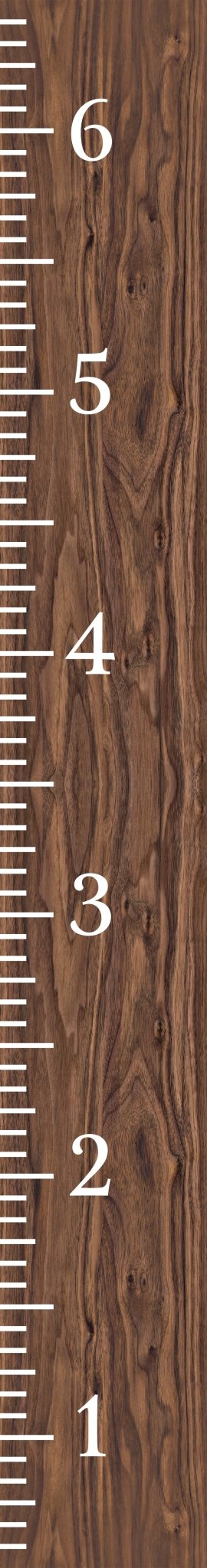 6ft Growth Chart Ruler - Playroom Decor, Wall Ruler, Wood Growth Chart, Nursery Decor Signs, Kids Wall Art, Toddler Bedroom - Wall Ruler - Tuesday Morning - Wall Signs