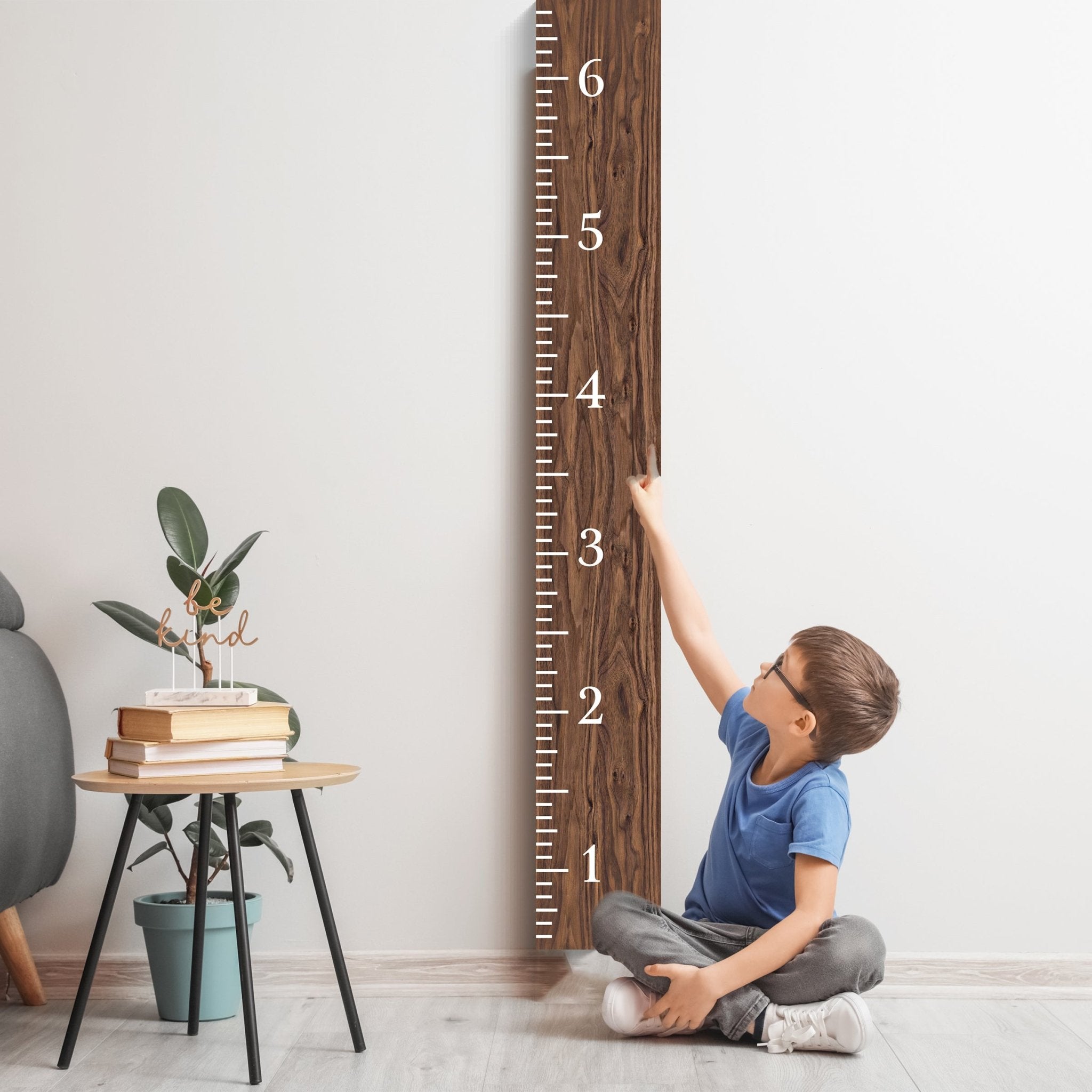 6ft Growth Chart Ruler - Playroom Decor, Wall Ruler, Wood Growth Chart, Nursery Decor Signs, Kids Wall Art, Toddler Bedroom - Wall Ruler - Tuesday Morning - Wall Signs