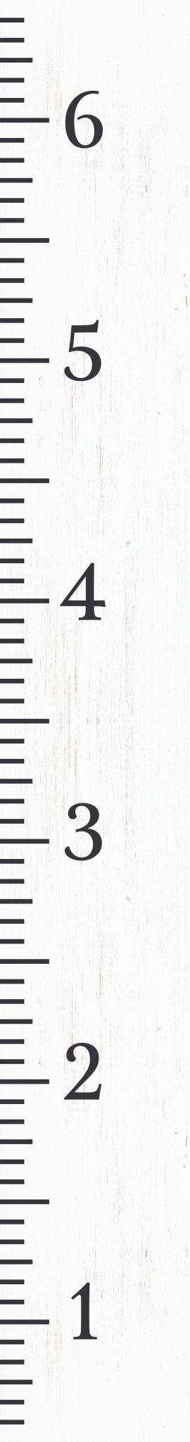 6ft Growth Chart Ruler - Playroom Decor, Wall Ruler, Wood Growth Chart, Nursery Decor Signs, Kids Wall Art, Toddler Bedroom - Wall Ruler - Tuesday Morning - Wall Signs