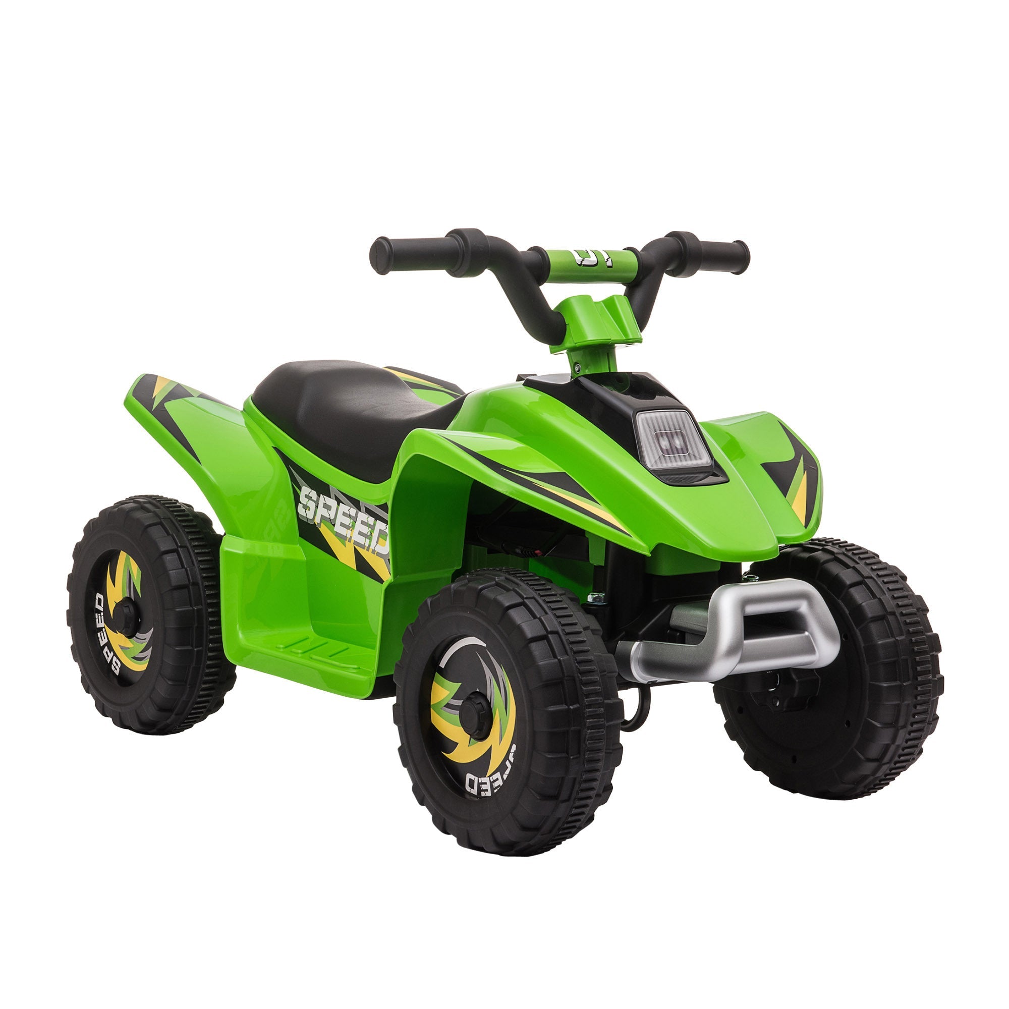 6V Kids ATV 4 - Wheeler Ride on Car, Quad Battery Powered Vehicle with Forward/Reverse Switch for 18 - 36 Months , Green - Tuesday Morning - Riding Toys