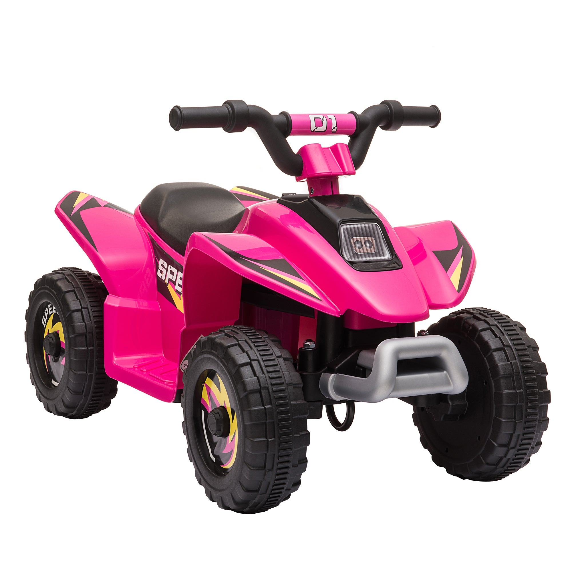 6V Kids ATV 4 - Wheeler Ride on Car, Quad Battery Powered Vehicle with Forward/Reverse Switch for 18 - 36 Months , Pink - Tuesday Morning - Riding Toys