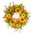 Mixed Sunflower Floral Wreath 22"D