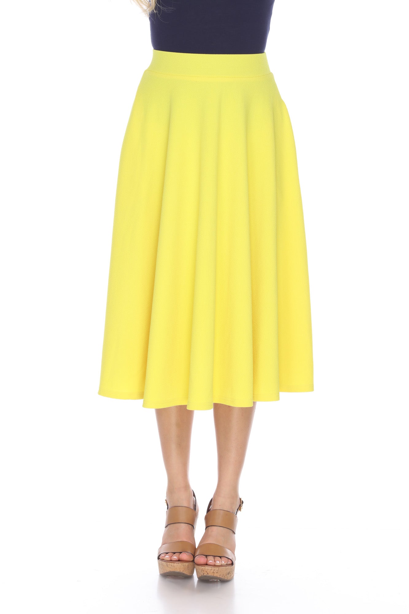 Flared Midi Skirt with pockets