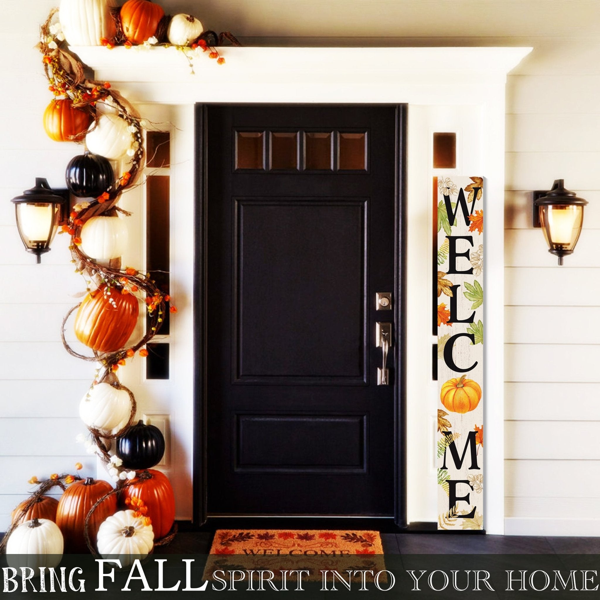 72'' Fall Welcome Sign for Front Door Porch Decor - Wood Folding Giant Board - Tuesday Morning - Wall Signs