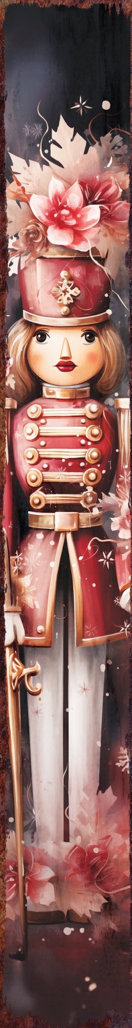 72in Girl Nutcracker Soldier Christmas Sign - Tuesday Morning - Wall Signs