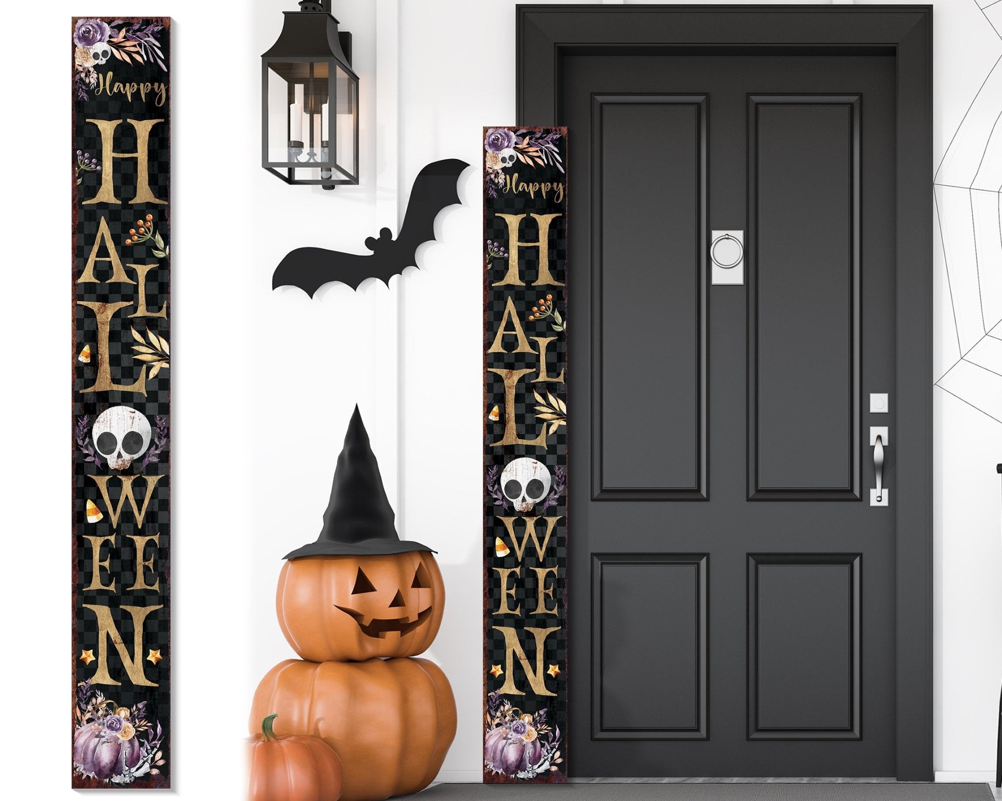 72IN Happy Halloween Welcome Porch Sign - Tuesday Morning - Wall Signs