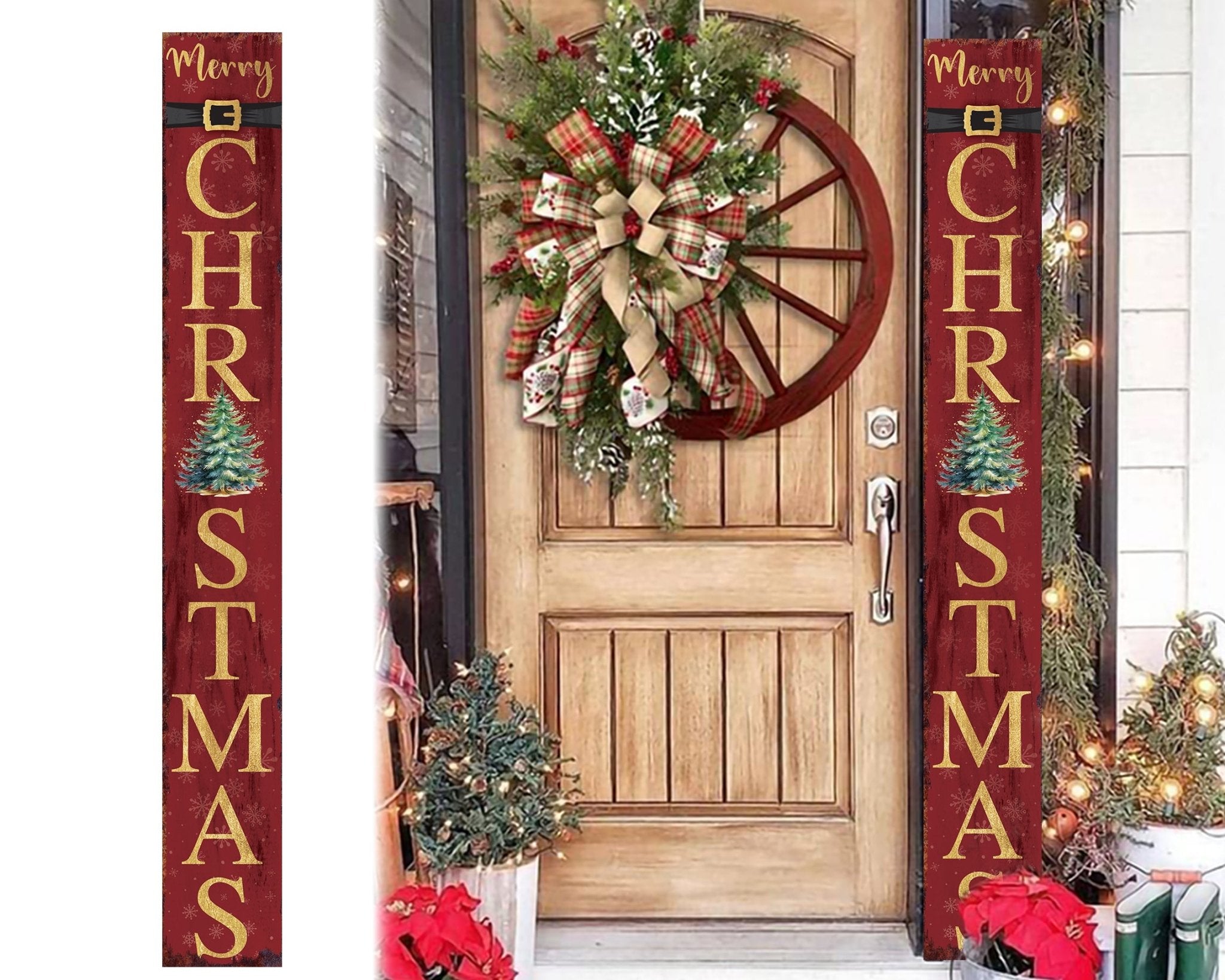 72in Merry Christmas Sign for Front Porch - Tuesday Morning - Wall Signs