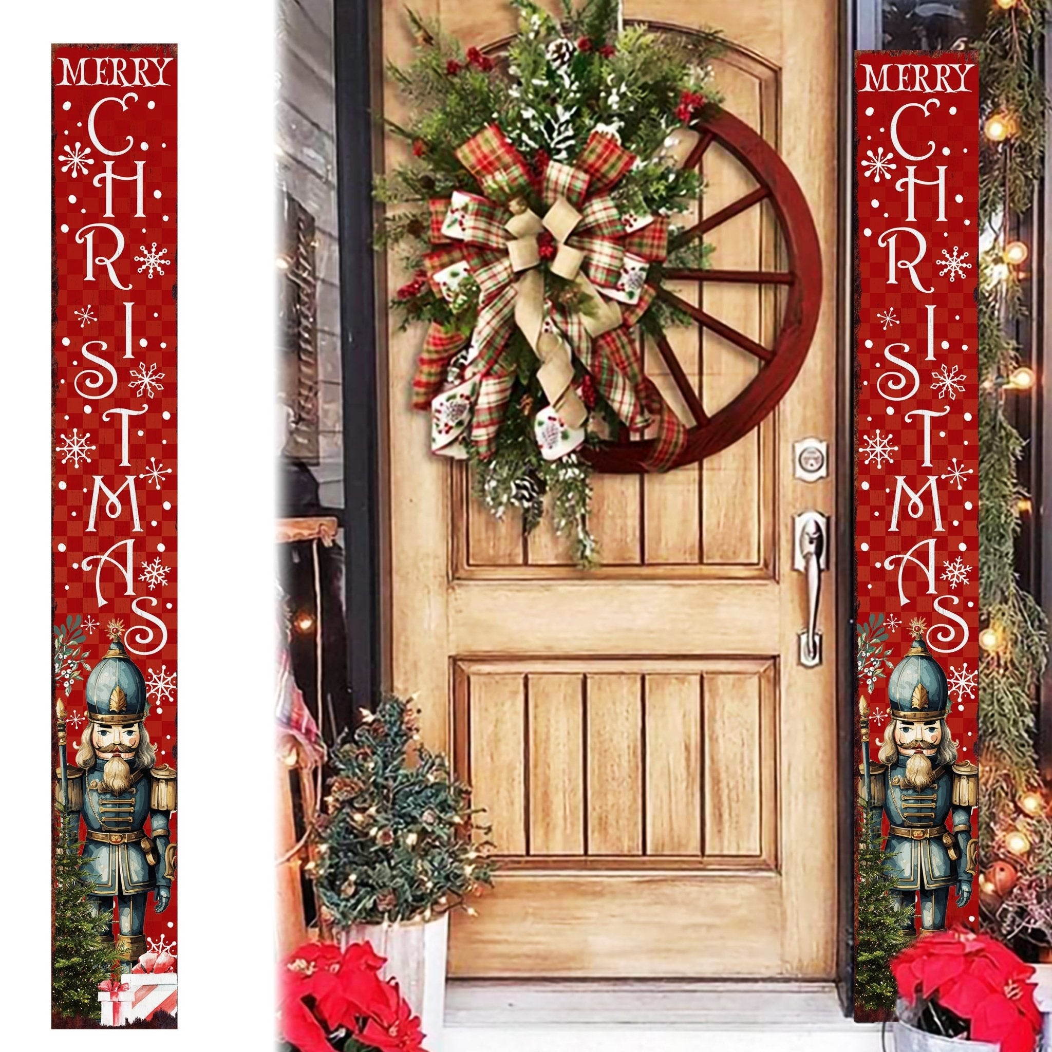 72in Merry Christmas Sign for Front Porch - Tuesday Morning - Wall Signs