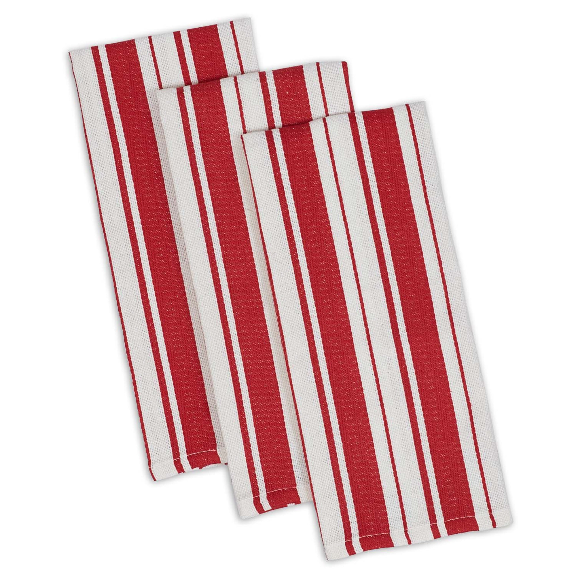 DII Heavyweight Stripe Dishtowel Set 3 Piece