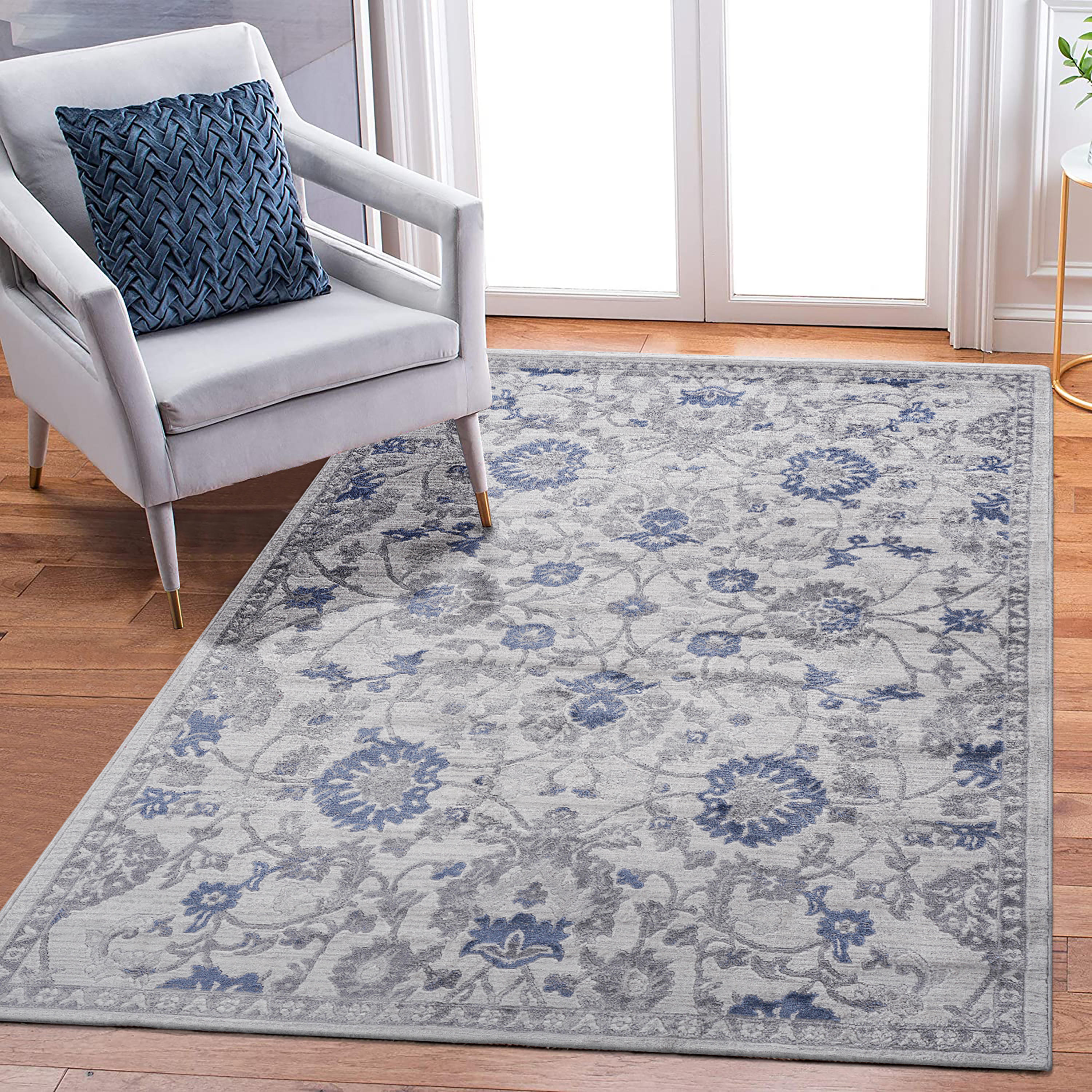 NAAR MARFI Collection Oriental Non-Shedding and Stain Resistant Area Rug