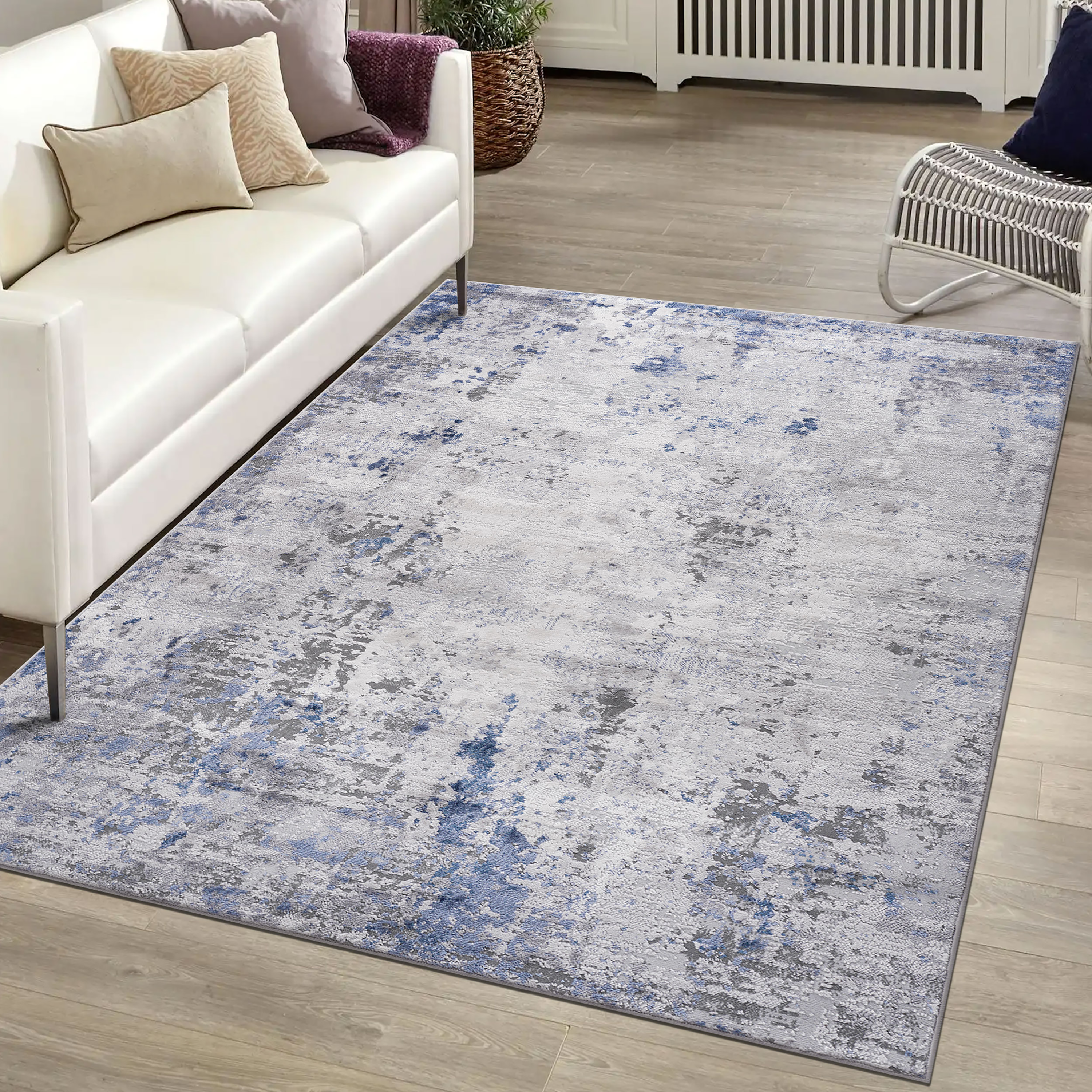 NAAR MARFI Collection Abstract Non-Shedding and Stain Resistant Area Rug