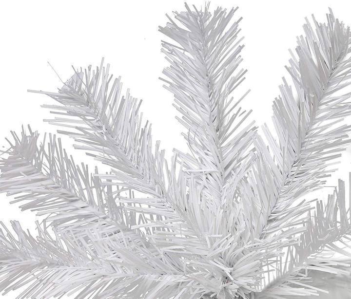 7ft High Christmas Tree 1000 Tips Decorate Pine Tree with Metal Legs White with Decorations - Tuesday Morning - Decorative Objects