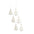 White Frosted Pine Tree Ornament (Set of 6)