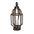 Open Wood Lantern with Glass Hurricane