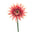 Pink gerbera daisy floral stem (set of 6)