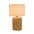 Stone Table Lamp with Rattan Design 18"H