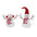 Plush Snowman with Hat and Scarf (Set of 2)