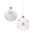 Frosted Snowflake and Tree Ball Ornament (Set of 12)