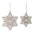 Wood Snowflake Ornaments (Set of 24)