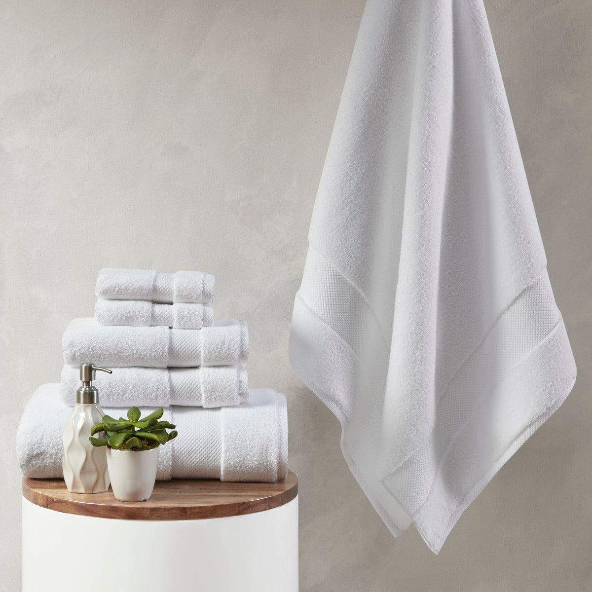 100% Cotton 6 Piece Towel Set 1000 GSM