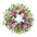 Mixed floral and ivy leaf wreath 24.5"d