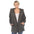 White Mark Women's Plush Hooded Cardigan with Pockets