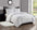 Home Essentials Full or Queen Size Reversible Down Alternative Embossed Stripe Comforter - White