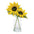 Sunflower floral vase (set of 2)