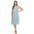 Women's Sleeveless Tiered Chambray Midi Dress