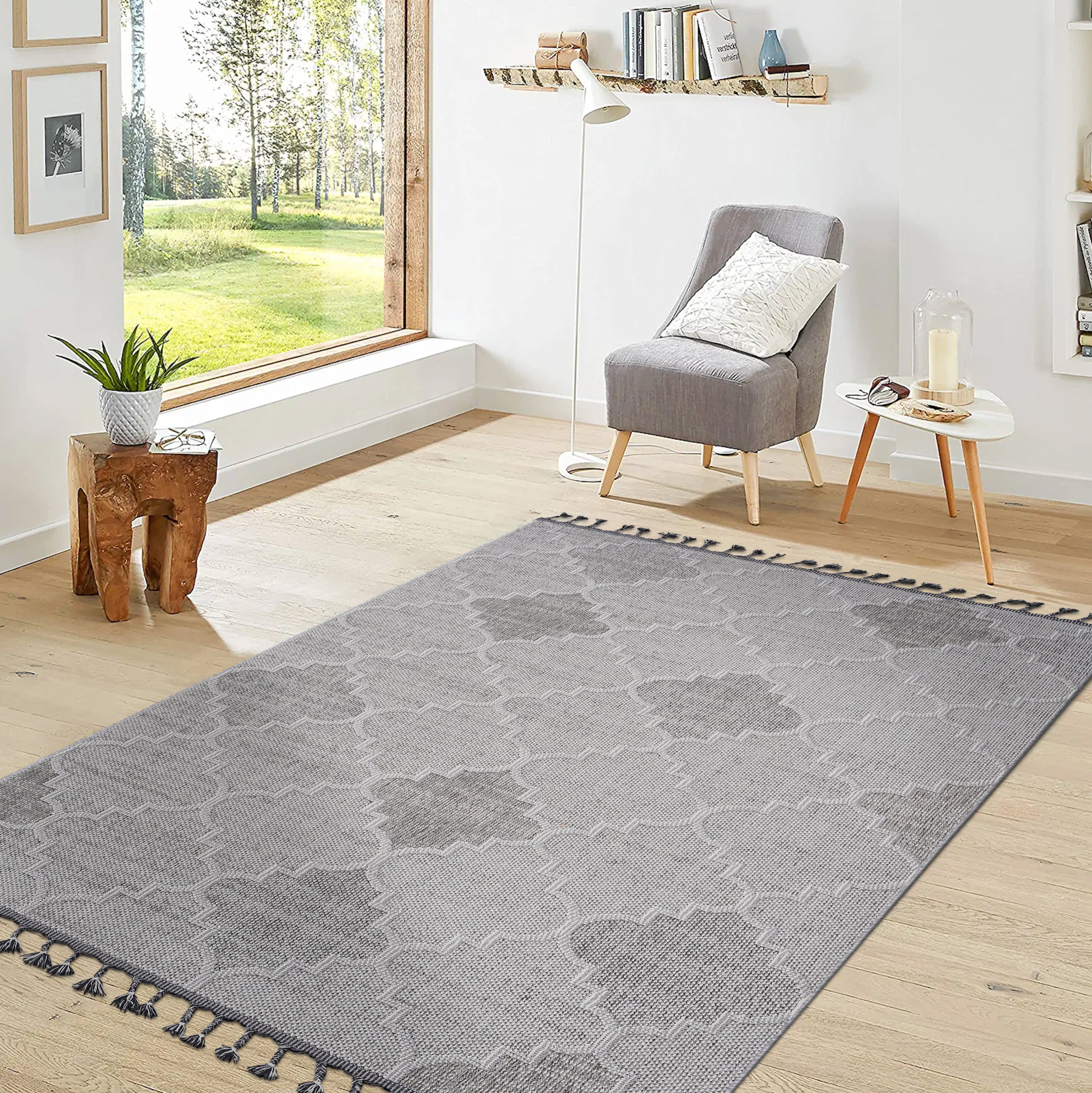 NAAR Guros Collection Trellis Indoor/Outdoor Area Rug