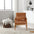 Modern accent chair, solid wood padding lounge armchairs with one pillow