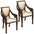 Saint Gabriel Neoclassical Armchair: Set of Two